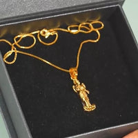 Gold Plated Laxmi Mataji Pendant with Chain