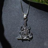 Laxmi on Hatiji Oxidized Pendant with Chain
