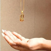 Ambe Mataji Pendant with Chain Gold Plated