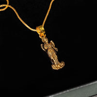 Gold Plated Laxmi Mataji Pendant with Chain