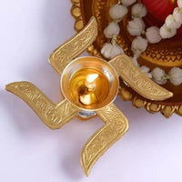 Swastik Brass Diya