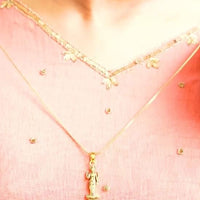 Gold Plated Laxmi Mataji Pendant with Chain