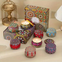 Scented Tin Candle 4.5cm  (Pack of 1) (Multicolor)
