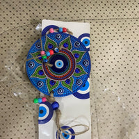Handcrafted Evil Eye Wall Hanging for Home Decor ? Nazar Battu Protection Charm