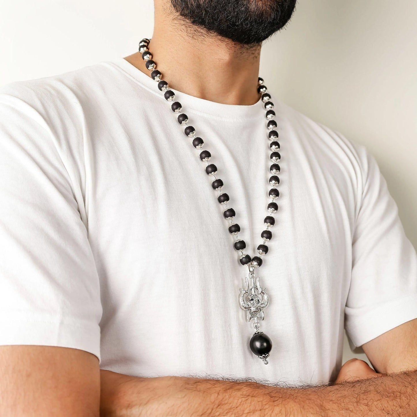 Om Shiva Trishool Karungali Mala Original