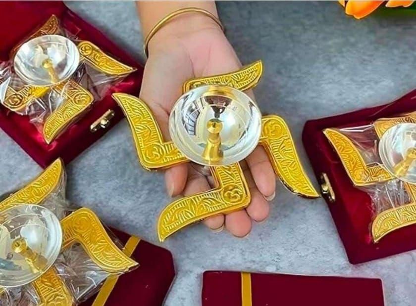 Swastik Brass Diya