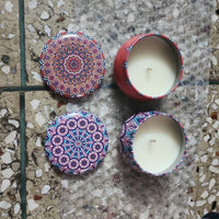 Scented Tin Candle 4.5cm  (Pack of 1) (Multicolor)