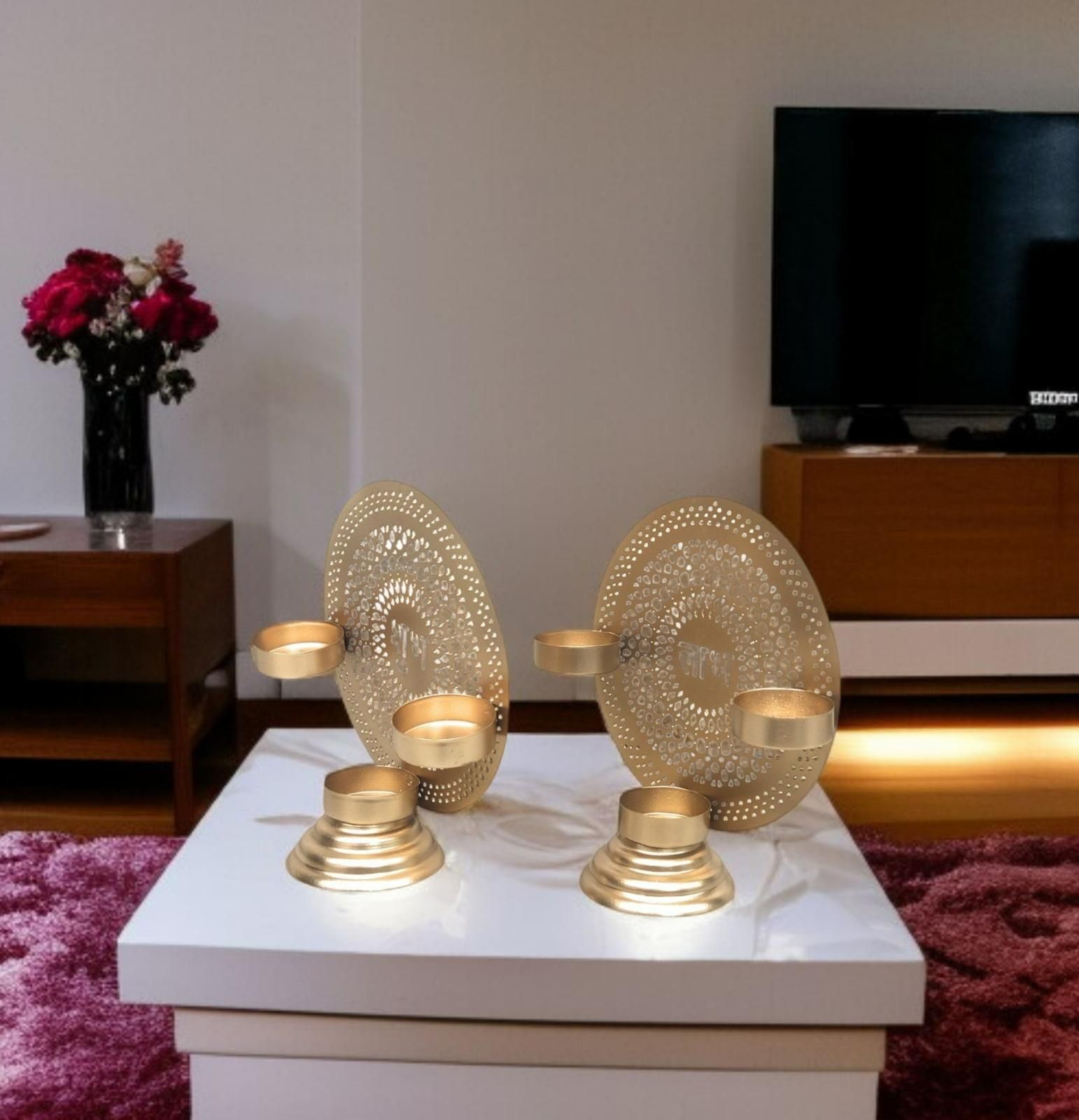 3 Tea Light Holder - Pack of 2