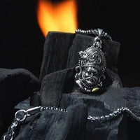 Khatu Shyam Maharaj Pendant with Chain Silver