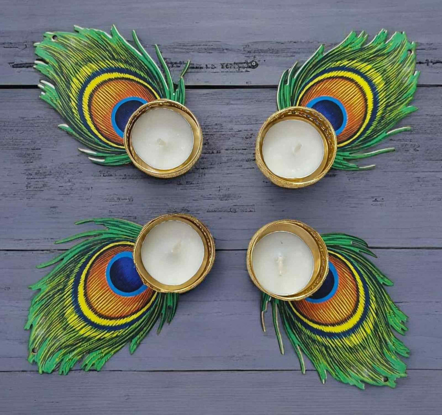 Morpankh Tealight Candle Holder (Pack of 4)