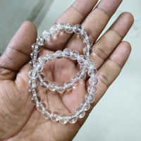Crystals Clear Quartz Beaded Bracelet (Pack of 2)