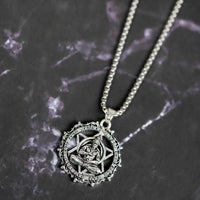 Shree Yantra with Hanuman Raksha Pendant with Chain silver
