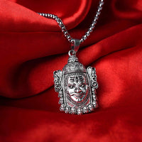 Mahakal Silver  Pendant With Chain