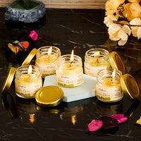 Lemon Grass Scented Minijar Candle eCraftIndia Set of 5