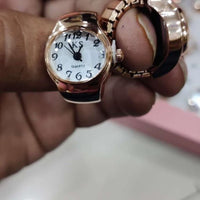 Women's Men's Ring Watch Analogue Quartz on Finger Watch Ring