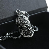 Khatu Shyam Maharaj Pendant with Chain Silver