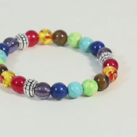 Classic 7 Beads Bracelet Natural Agates Bracelets Jewelry(Pack Of 2)